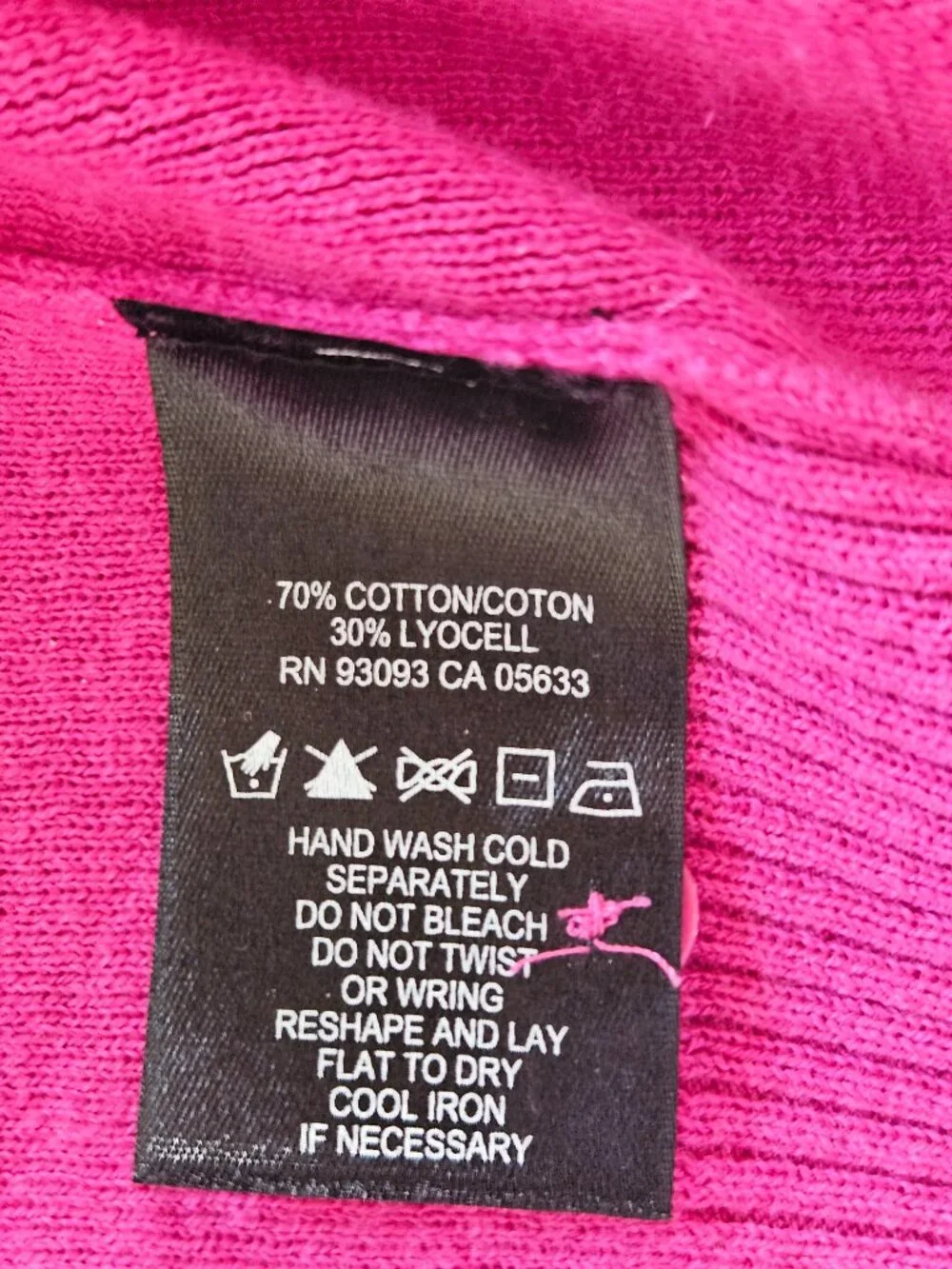 NIC+ZOE Women's Deep Pink Wrap Sweater - Size Petite PS